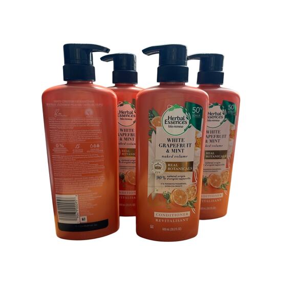 Herbal Essences Conditioner Bio Renew White Grapefruit & Mosa Mint 4pack lot NEW - Picture 1 of 3